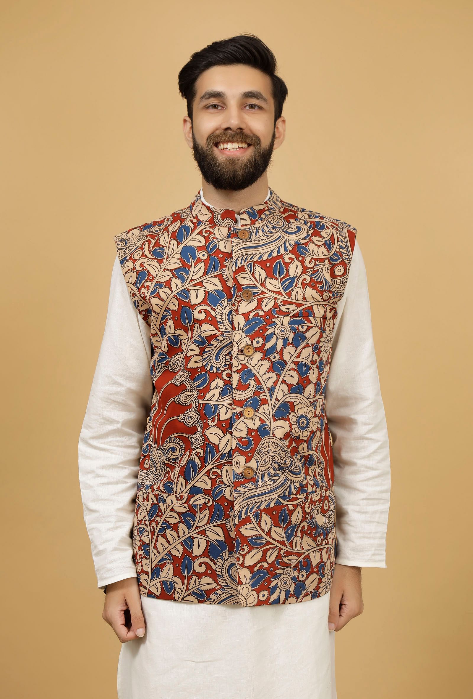 English Walnut Short Kalamkari Kurti WS633 | Simple kurti designs, Kalamkari  kurti, Cotton outfit